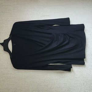 Talbots black wrap top